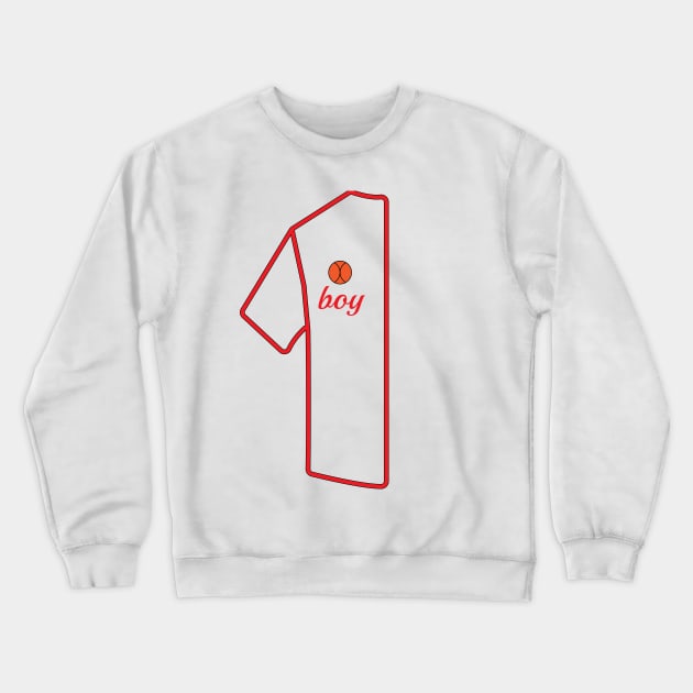 couple t-shirt boy Crewneck Sweatshirt by Maro Design